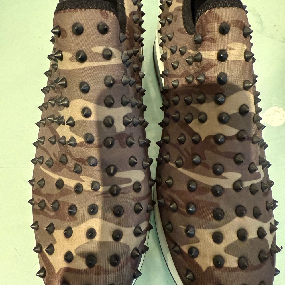 Gianni Bini Studded Camouflage Sneakers